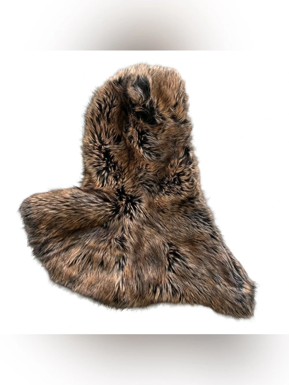 SpiritHoods Direwolf Faux Fur Hooded Shawl Scarf – One Size